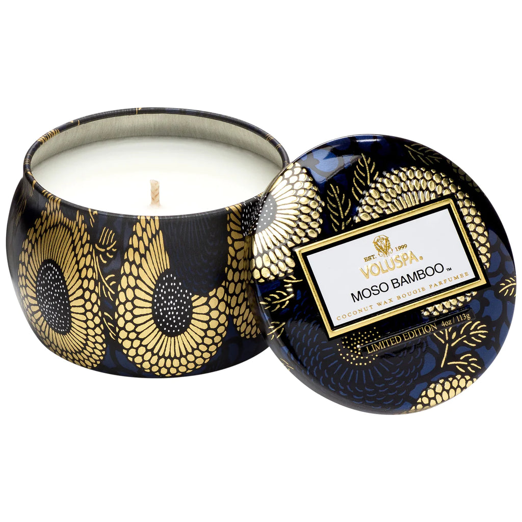 Mini Tin Candle - Moso Bamboo 4oz