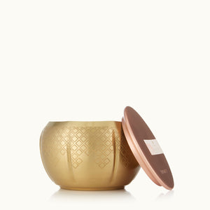 Heirlum Pumpkin Medium Gold Candle 9oz