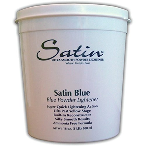 Satin Bleach Blue Powder Lightener 1 LB Tub