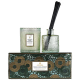 YY - Scalloped Edge Candle & Diffuser Set - French Cade