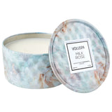 2 Wick Tin Candle - Milk Rose 6oz