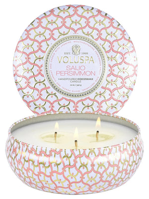 3 Wick Tin Candle - Saijo Persimmon 12oz