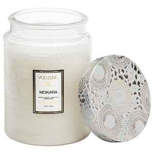 Large Glass Jar Candle - Mokara 18oz