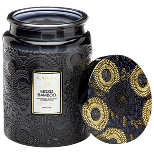 Large Glass Jar Candle - Moso Bamboo 18oz