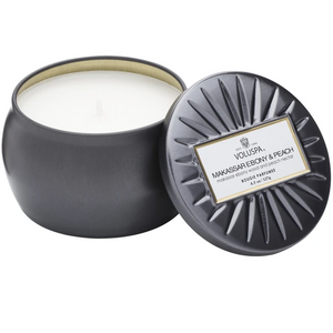 Mini Tin Candle - Makassar Ebony & Peach 4.5oz
