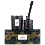 Scalloped Edge Candle & Diffuser Set - Moso Bamboo