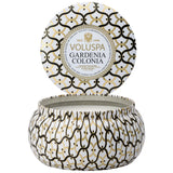 MB 2 Wick Metallo Tin 11oz - Gardenia Colonia