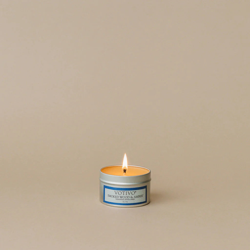 Travel Tin - Smoked Wood & Amber 4oz